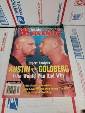 Inside Wrestling Magazine - November 1998 Steve Austin Vs. Goldberg ~ Cb51